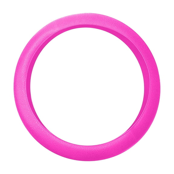 Pompotops Silicone Car Steering Wheel Cover Non-slip Wear-resistant Silicone Car Steering Wheel Protective Cover Four Seasons Universal Steering Wheel Cover, Hot Pink