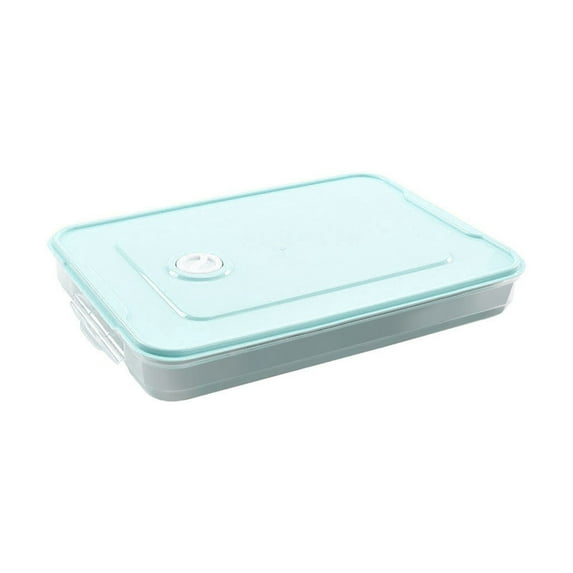 Pompotops Single Layer Refrigerator Food Dumplings Airtight Storage Container Plastic Bo