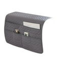 thumbnail image 1 of Vikakiooze Sofa Armrest Organizer, Innovation Storage Bag With Pockets Hanging Organizer Bedside Organizer Hanging Bag Bedside Sofa Storage Bag Portable Hanging Storage Pouch Sofa Storage, Gray, 1 of 6