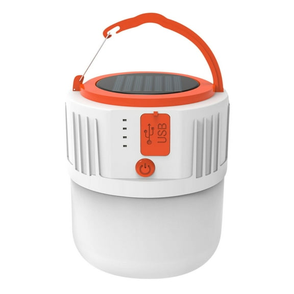 Pompotops Solar Outdoor Lights Wireless, Camping Lantern Solar Rechargeable, LED Tent Light Ultra Bright For Camping