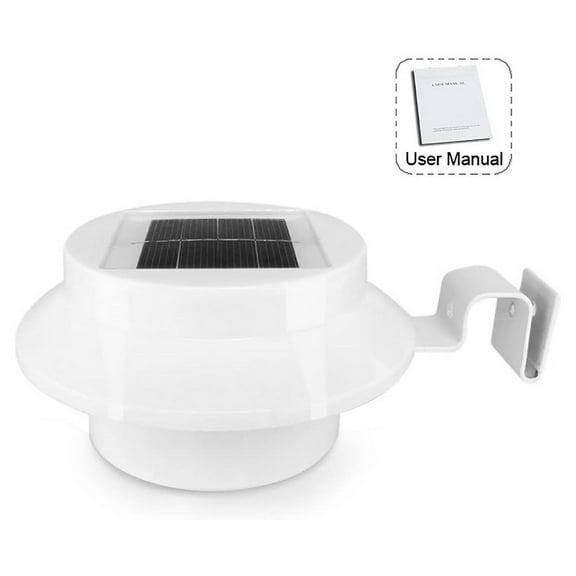 Pompotops Solar Outdoor Lights Wireless, Fence Solar Lamp, Wall Landscaping Lighting, Wireless Solar Garden Stake Lights For Fence, Yard, Gardens, Decor