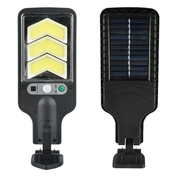 Pompotops Solar Outdoor Lights Wireless, Solar Outdoor Lights, Motion Sensor Solar Powered Lights IP65 Waterproof, 3 Modes, With Remote Control,Wall Security Lights For Fence Yard Garden Patio Front