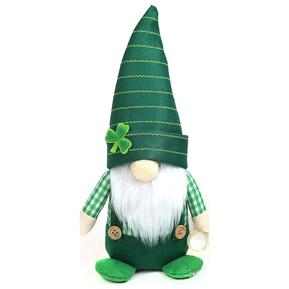 Pompotops St. Patrick Green Gnome Plush Doll Home Holiday Dwarf Decoration Doll Holiday Decorations, On Clearance