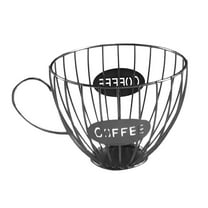 Pompotops Storage Organizer Cup Holder for Counter Coffee Bar Mug Shape Coffee Pod Holders