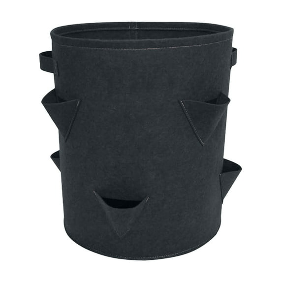 Pompotops Strawberry Grow Bag, Strawberry Planting Bag Garden Planting Bag Hanging Eight-hole Green for Balcony Courtyard Gardening