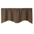 thumbnail image 1 of Pompotops Summer Savings Valance Curtains Extra Wide And Short Window Treatments Kitchen Living Bathroom, Brown, 1 of 2
