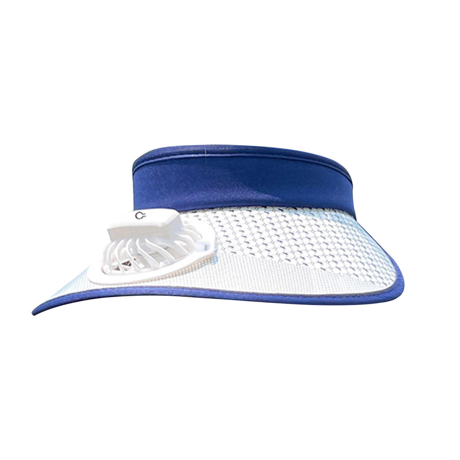 Pompotops Sun Visor Hats with Fan Women, Electric Fan Models Sunscreen Face  Sun Hat Rechargeable Lightweight Empty Top Sun Hat, Blue