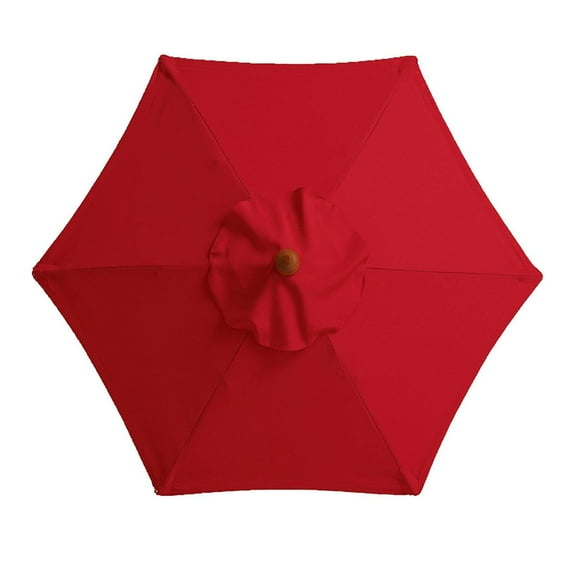 Pompotops Sunshade Umbrella Replacement Canopy, Garden Umbrella Outdoor Stall Umbrella Beach Sun Umbrella Replacement Cloth 118inch, Red