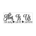 thumbnail image 1 of Pompotops This Is Us English Phrase Wall Sticker Decoration Sticker Can Be Removed, 1 of 8
