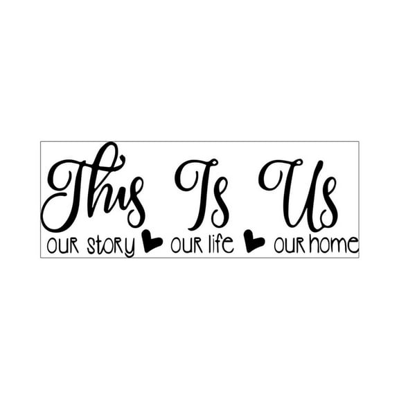 Pompotops This Is Us English Phrase Wall Sticker Decoration Sticker Can Be Removed