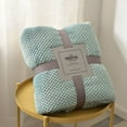 thumbnail image 1 of Pompotops Throw Blanket for Couch Sofa, Scratch Thickened Color Borlaug Sofa Blanket Flannel Blanket, 1 of 8