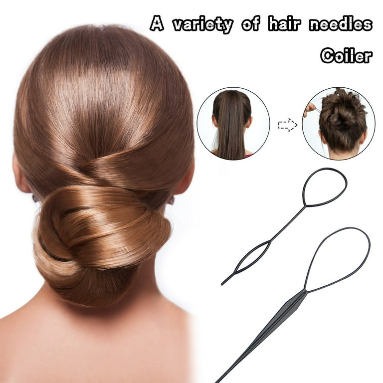 Pompotops Topsy Tail Tools for Women Girls French Braid Tool Loop Ponytail  Maker Hair Tools Braid Hair Accessories 