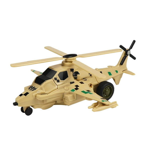 Pompotops Transforming Helicopter Toys Impact Deformation Car Toy Birthday Holiday Toy Gifts For Boys And Girls