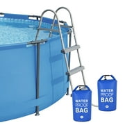 Pompotops Up to 50% off, Universal Pool Ladder And Step Weight(20L) Easy&Quick FillS Sand,250D PVC Waterproof Dry Bag ,No More Ripped Sandbag,Work With Above Ground/in-Ground Pool Steps