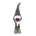 thumbnail image 1 of Pompotops Valentine's Day Decorations Stretch Knitted Faceless Doll Standing Doll Nordic Decorative Gift, Long Leg Plush Gray Gnome, On Clearance, 1 of 6