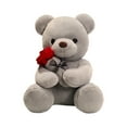 thumbnail image 1 of Vikakiooze Valentine'S Day Gift Teddy Bear With Rose, Plush Toy Rose Bear Large Cuddly Doll Girl Doll for Girlfriend And Kids, 1 of 4