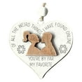 thumbnail image 1 of Pompotops Valentine's Day Wood Chip Pendant Love Gift Couple Decoration Love, Car Interior Hanging Ornaments, Valentine Day Party Theme Decoration Anniversary or Birthday Gift for Couples and Friends, 1 of 3