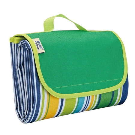 Pompotops Waterproof Oxford Camping Picnic Blanket Outdoor Foldable Beach Mat 57*31.5Inch