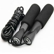 Pompotops Weighted Jump Rope Boxing Skipping Rope Adjustable Bearing Speed Fitness Aerobic Exercise