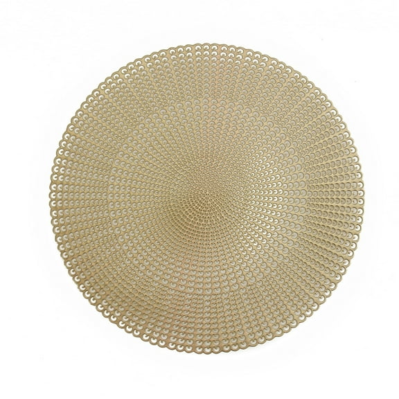 Pompotops Wipeable Placemats and Coasters, Hollowed Out Insulation Mat Solid Polyvinyl Chloride Leather Placemats , Coffee Mats, Kitchen Table Mats, Easy To Clean Kitchen Table Mats