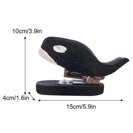 Pompotops Wooden Portable Stapler Creative Books Manual Stapler office Supplies