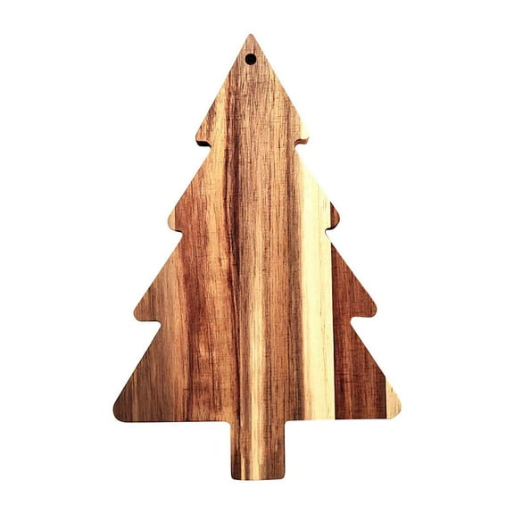 Vikakiooze Xmas Cutting Board Fruit Tray Christmas Tree Charcuterie Board, Holiday Cheese Board Wooden Tray Sushi Serving Tray Dessert Candy Dish