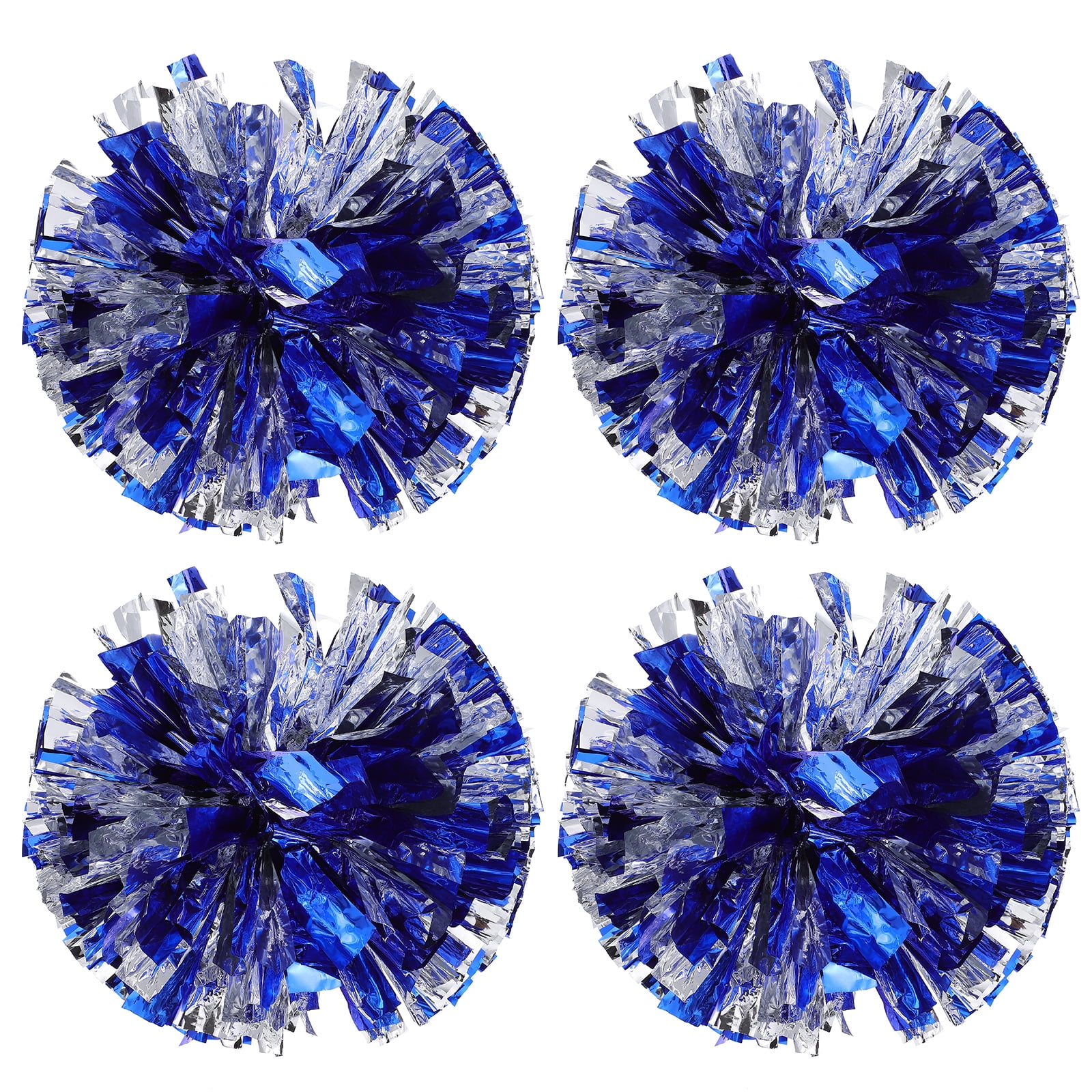 Blue Tinsel Cheerleader Pom Poms Blue Tinsel Cheerleader Pom Poms