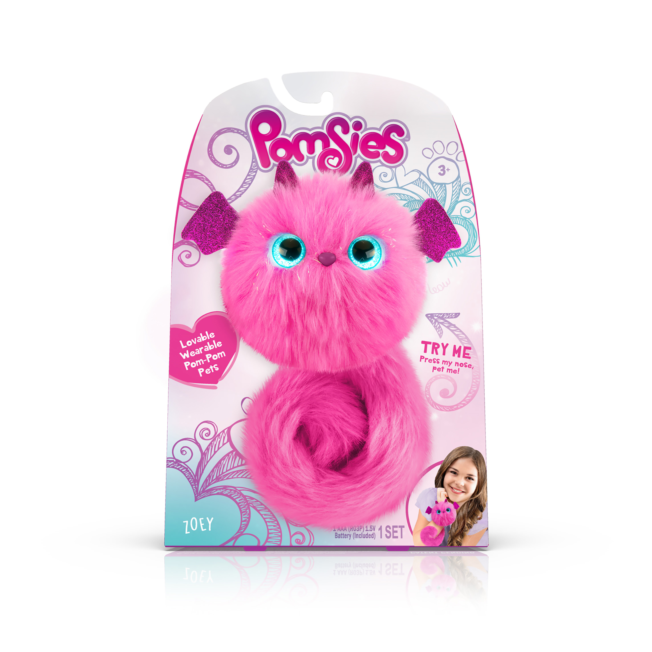 Pomsies Pet Dragon Zoey- Plush Interactive Toy - image 1 of 5