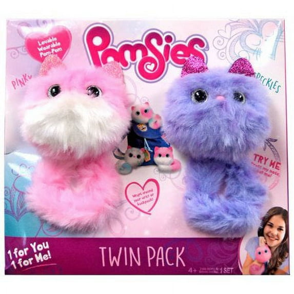 Pomsies Pinky & Speckles Plush Toy 2-Pack