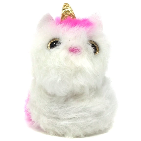 Pomsies Poo Series 1 Luna (Unicorn) Plush Toy with clip