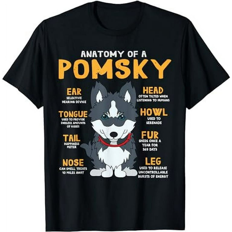Anatomy Of A Pomsky T-Shirt Anatomy Of A Pomsky T-Shirt