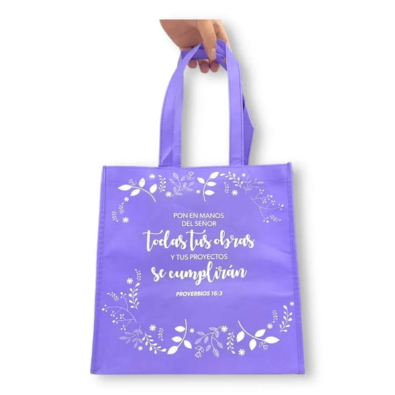 Pon En Manos Del Señor - Bolsa Tote Bag - Lila