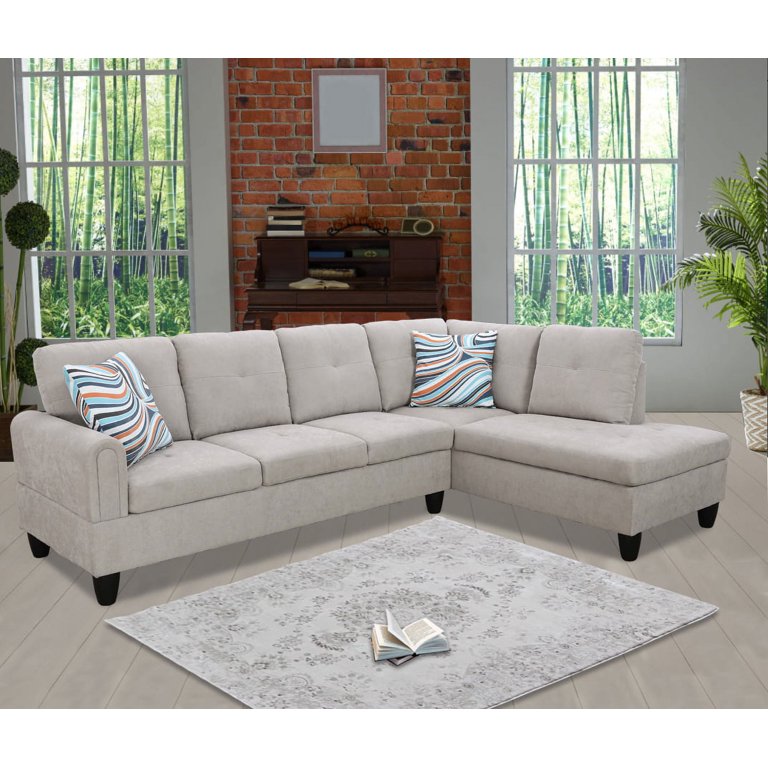 【P3975】変身／couch>>case Kuka Aldon Light Grey Leather Sleeper Sofa With Innerspri