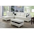thumbnail image 1 of Pon Living Furniture Inc Modern Faux Leather Sectional Sofa Living Room Set, Off-White, 1 of 4