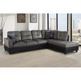 thumbnail image 1 of PonLiving 103.5" Wide Corner Microfiber Sectional Sofa with Matching Pillows Right Hand Facing, Taupe, 1 of 3