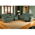 thumbnail image 1 of PonLiving Corduroy Recliner Sofa and Loveast Set with Overstuffed Arms, 2-Piece Green Living Room Office Couch Set, 1 of 5