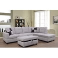 thumbnail image 1 of PonLiving Furniture Breeze 106.5'' Sectional Sofa with Storage Ottoman, Left Hand & Right Hand Facing, 1 of 4