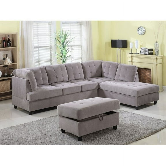 PonLiving Furniture Feagin 109" Sectional with Ottoman PonLiving Feagin 109" Sectional with Ottoman