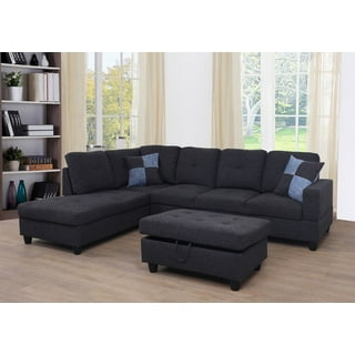 Walmart on sale leather sectional