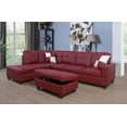 thumbnail image 1 of PonLiving Furniture Gazel 103.5'' Sectional Sofa with Storage Ottoman, Right Hand & Left Hand Facing Gazel 103.5'' Sectional Sofa with Storage Ottoman, Right Hand & Left Hand Facing, 1 of 4