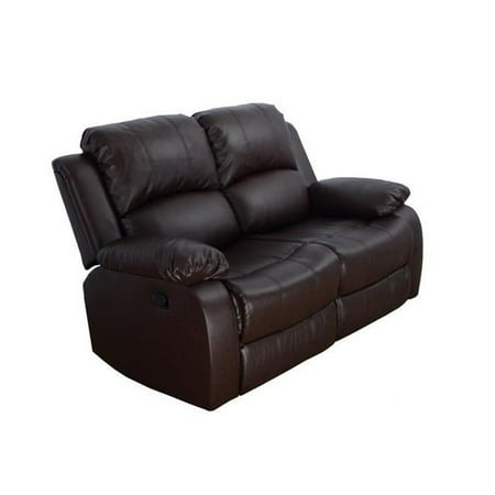 PonLiving Furniture LGS2900-L Odessa Reclining Loveseat, Dark Brown - 40 x 61.5 x 37 in.