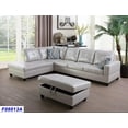 thumbnail image 1 of PonLiving Furniture Left Facing 3PC Sectional Sofa Set,Faux Leather, Powder PonLiving PonLiving Funiture Left Facing 3PC Sectional Sofa Set,Faux Leather, Powder, 1 of 4
