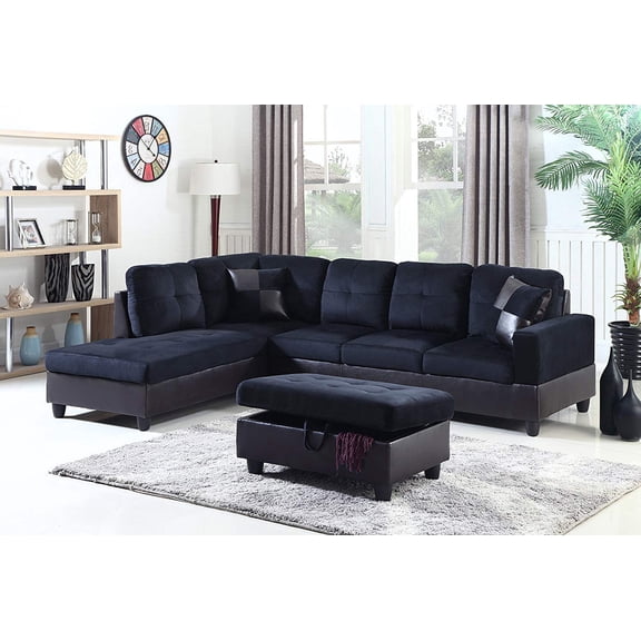 PonLiving Furniture Northstate Sectional with Ottoman PonLiving Northstate Sectional with Ottoman