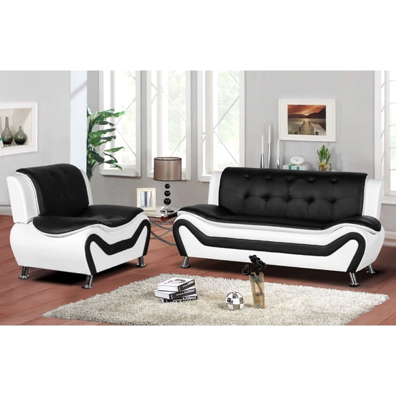 PonLiving Furniture Sifford 2 Piece Living Room Set, Sofa, Chair