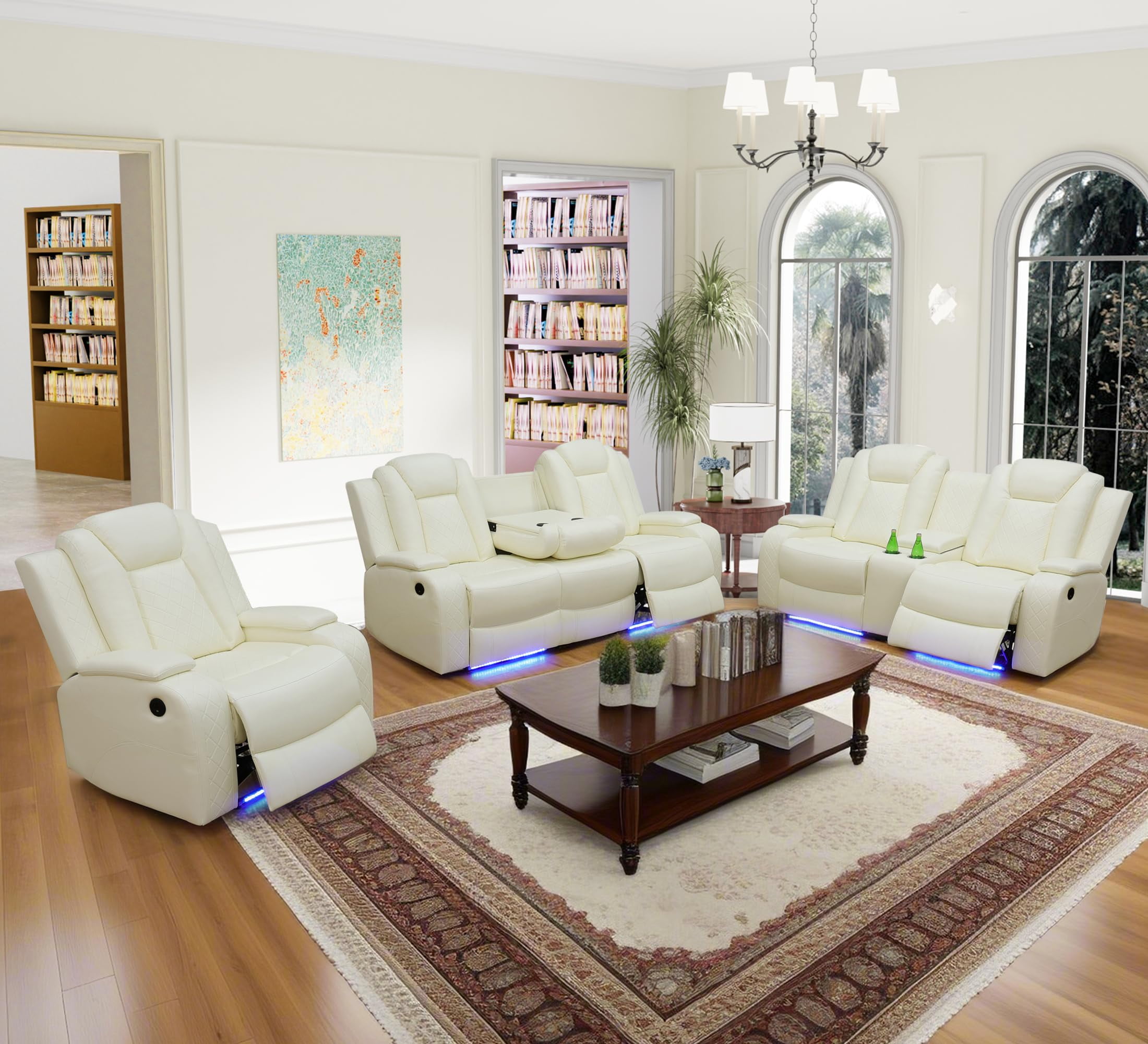 White Leather Couch Leather Loveseat And Chair Set Linx Contemporary White Leather  Sofa Set Omaha Nebraska, image size:2200x2000