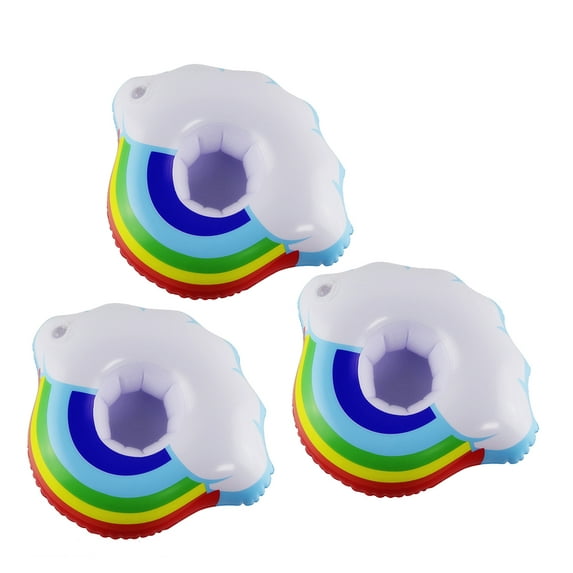 PonPom Inflatable Drink Holder, 3 Pcs Cup Holder & Drink Floating for Summer Pool Party