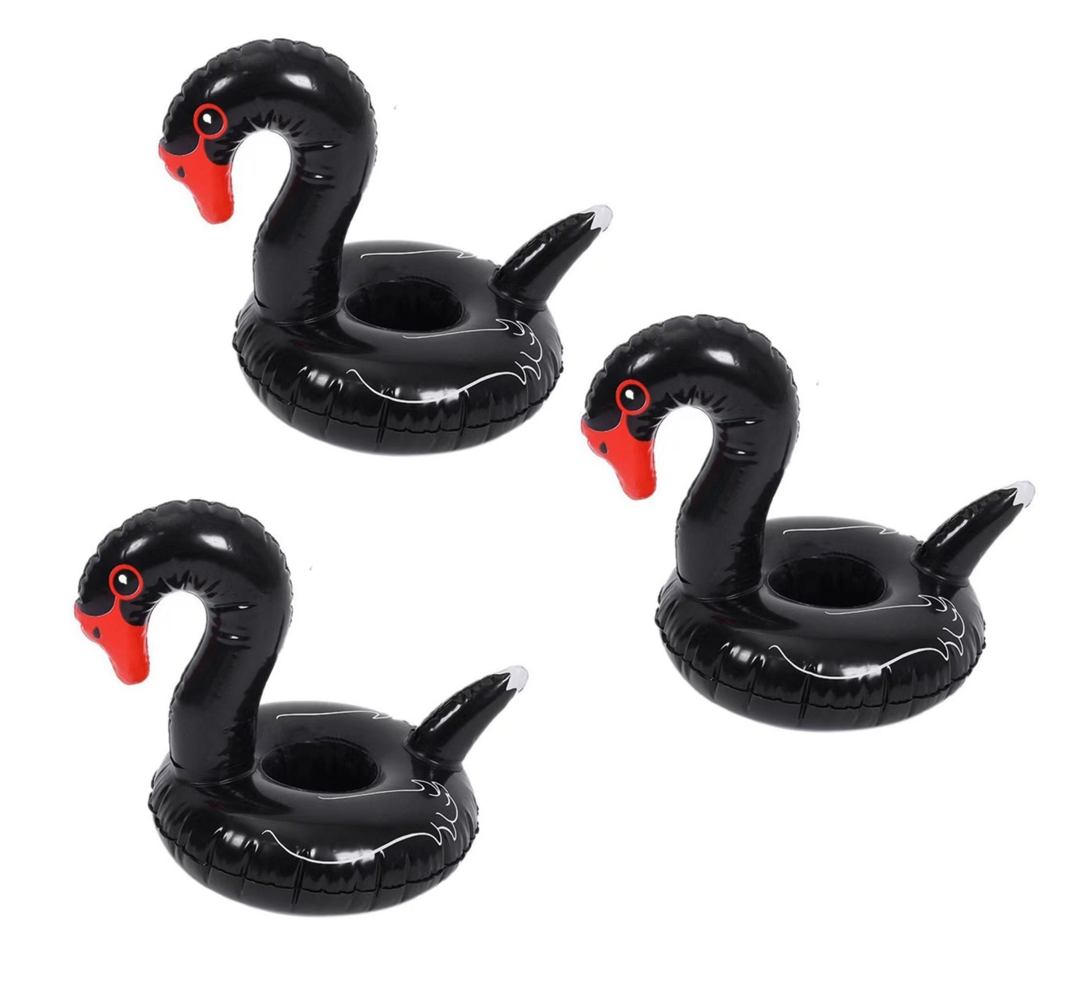 PonPom Inflatable Drink Holder, 3 Pcs Cup Holder & Drink Floating for Summer Pool Party