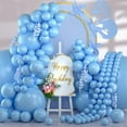 thumbnail image 1 of Ponamfo Adult Garland Kit Balloons, Latex Blue, 110 Piece, 1 of 6