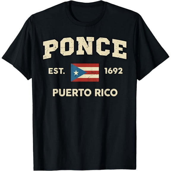 Ponce Puerto Rico Shirt Puerto Rican Flag Boricua Pride T-Shirt Shirts