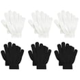 thumbnail image 1 of Ponceau 6 Pairs Kids Gloves Winter Toddler Knit Gloves Boys Girls Stretchy Magic Gloves Solid Color, 1 of 4
